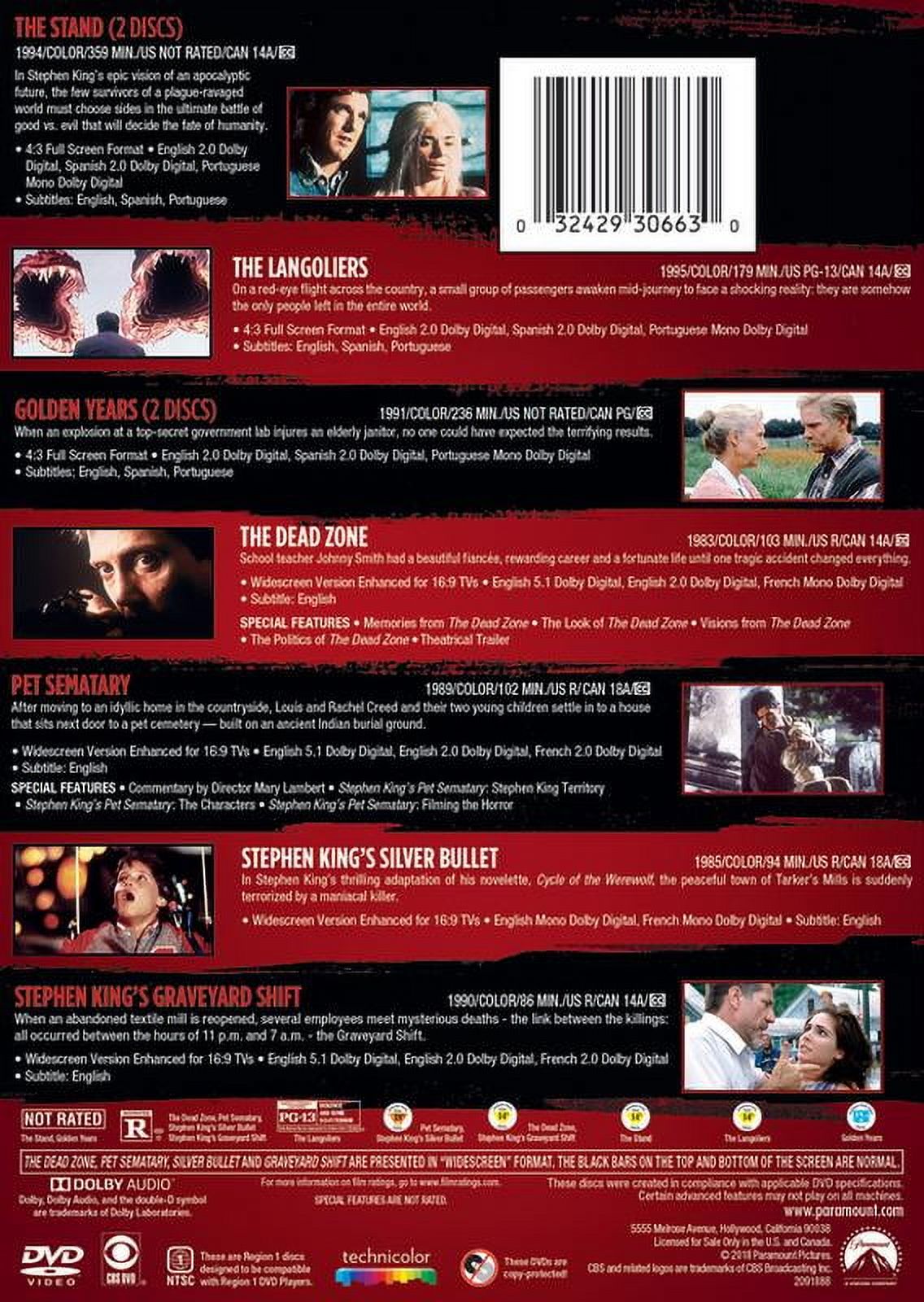 Stephen King 8-Movie Collection (DVD)