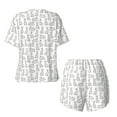 thumbnail image 5 of Naloa Cute Rabbit Women's Short-Sleeved Pajama Set, Loungewear, Summer pajamas, Breathable Cozy - XX-Large, 5 of 9