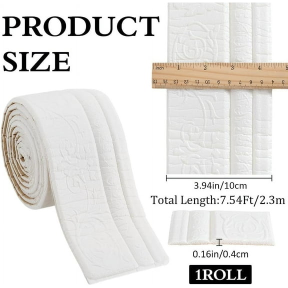 1pc Self-Adhesive PE Contact Paper Wall Stickers for Shelf Liner Dresser Drawer Locker WhiteSmoke 2300x100x4mm