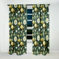 thumbnail image 2 of Designart "Enchanted Botanical Dream II" Botanical Blackout Green Curtain 1 Panel, 2 of 4