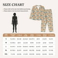 thumbnail image 4 of Lsque Falling Pumpkins On Car Pattern Long Sleeve Pajama Set for Women - Soft 2-Piece Sleepwear and Loungewear Set with Pockets, Comfy Nightwear-Small, 4 of 7