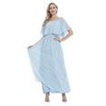thumbnail image 3 of Women's Beach Wedding Periwinkle Blue Collection Bridesmaid Dress, 3 of 5