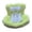 Green, variant on SNGMN Car Decorations Car Seat for Dolls with Soft Furry Cushion Have a Seat Clips onto Car Air Vent Includes Seat Leg for Desktop Display