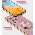 thumbnail image 5 of Compatible with Vivo X80 Pro Case Silicone TPU Shockproof Vivo X80 Pro Phone Case Plating Astronaut Cute Pattern TPU Cases with Ring (Vivo X80 Pro, Purple), 5 of 14
