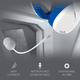 thumbnail image 3 of Audífonos Gamer Redragon Ire Pro Wireless Blanco/Azul, 3 of 5