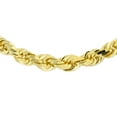 thumbnail image 2 of Solid Yellow 14K Gold 4mm Diamond Cut Rope Chain Necklace for Men and Women 22 inch, 2 of 4