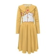 thumbnail image 4 of DISNIMO Corgi Dress for Girls Long Sleeve Dress Heart Dresses for Teens Girls 13-14 Dresses for Children Dress Girls Collared Dress Fall Midi Dress for Teens Clothes Dress Clothes Girls, 4 of 7