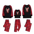 thumbnail image 1 of Pijama de manga larga con estampado navideño, conjunto de dos piezas para padres e hijos, ropa para el hogar, conjunto de pantalones navideñosNiños de 4 a 100 años2 modelos, 1 of 2