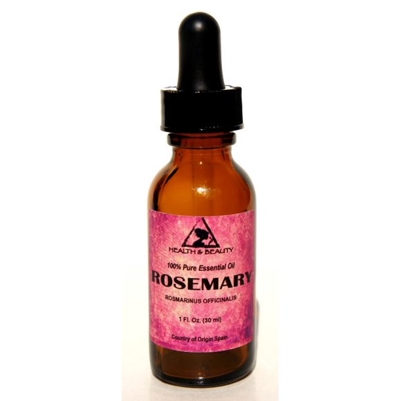 Huile Essentielle de Romarin Aromathérapie Naturelle 100 % pure Compte-Gouttes en Verre 1 oz, 30 ml