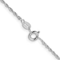 thumbnail image 2 of Auriga Fine Jewelry 925 Sterling Silver Rhodium-plated 1.6 mm Loose Rope Chain Necklace for Women 20", 2 of 6