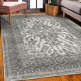 thumbnail image 3 of Vintage Decorative Rug, Caucasian Style Antique Ornaments Floral Blossoms and Geometric Details Damask, Quality Carpet for Bedroom Dorm and Living Room, 6 Sizes, Dimgray, by Ambesonne, 3 of 4