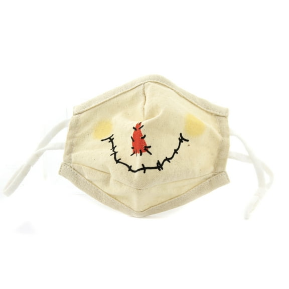 Accessories Spooky Smiles Child Face Mask Mouth Nose Covering Eh62187 Scarecrow