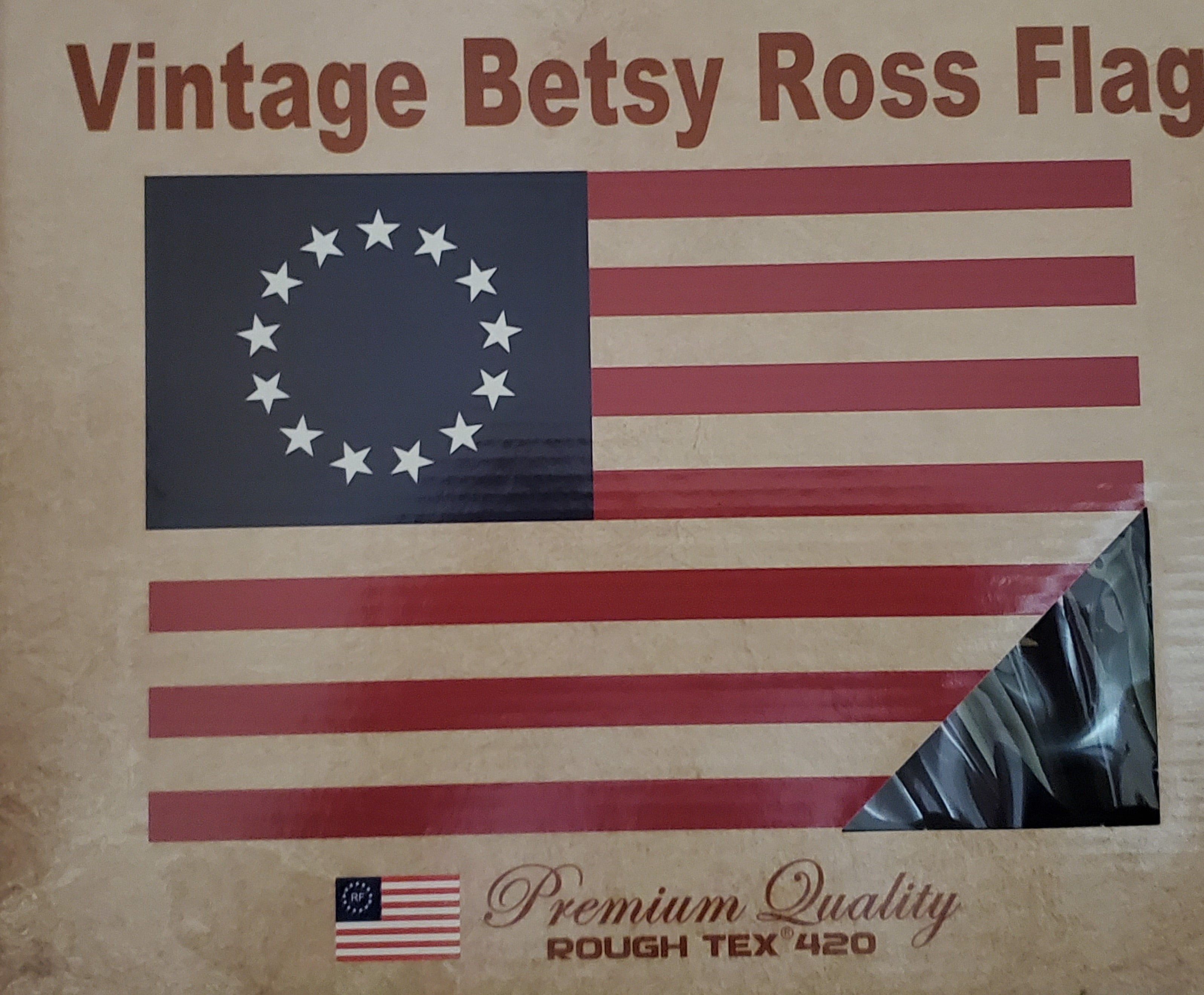 American 13 Star Betsy Ross Flag 150D Nylon Patriotic USA 4x6' FEET ROUGH TEX ®