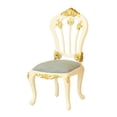 thumbnail image 4 of Silla de casa de muñecas escala 1:12, silla de comedor en miniatura artificial, accesorios de decoración para juegos de simulación Azul claro, 4 of 9