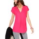 thumbnail image 1 of INC Blusa plisada invertida para mujer, rosa, extragrande, 1 of 1
