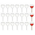 thumbnail image 1 of 100 Piece Paper Cupcake and Jam Dropper Decoration Set, Plastic Eye Dropper, Dessert Pipette (Heart-, 1 of 5