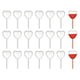 thumbnail image 1 of 100 Piece Paper Cupcake and Jam Dropper Decoration Set, Plastic Eye Dropper, Dessert Pipette (Heart-, 1 of 5