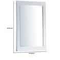 thumbnail image 5 of Benjara BM235476 27 in. Contemporary Wooden Frame Rectangular Mirror, White, 5 of 5