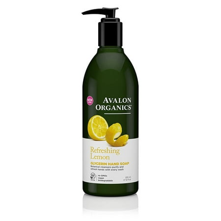 Avalon Organics Refreshing Lemon Glycerin Hand Soap, 12 oz.