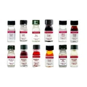 LorAnn Oils Super Strength 12 Variety Fruity Flavors (.125 Ounce) Baking and Candy Flavoring