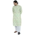 thumbnail image 4 of Atasi Designer Kurta For Menâ€™s Printed Chinese Collar Summer Ethnic Party Wear, 4 of 7