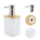 thumbnail image 5 of Conjuntos de dispensadores de jabón duraderos únicos para baño y lavandería en blanco, 5 of 6