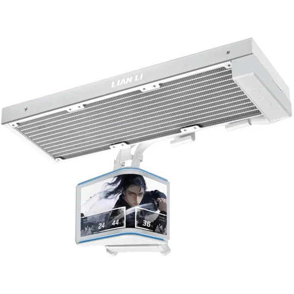 Lian Li HS2OLDC36NW Hydroshift II OLED Curved 360 AIO Liquid CPU Cooler - White
