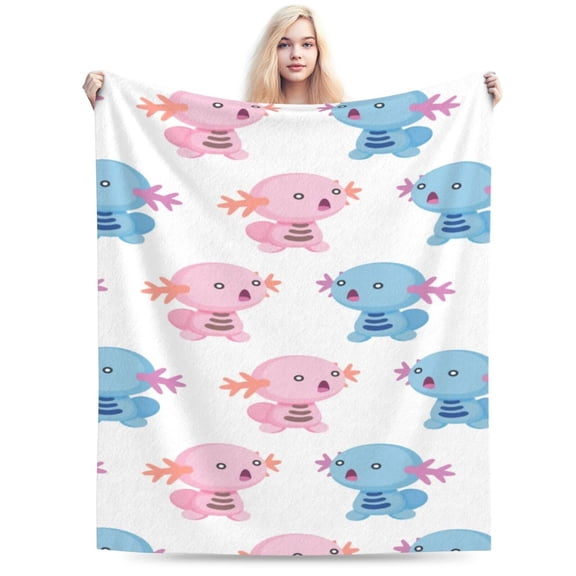 Wooper Blanket, Soft Warm Cozy Plush Throw Blanket Gifts for Adults Kids, Lightweight Fuzzy Comfy Flannel Blankets for Couch Bed House Decor Travel 40"X30"