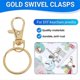 thumbnail image 4 of 100PCS Swivel Clasps Lanyard Snap Hooks with Key Rings, Key Chain, 4 of 5