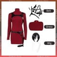 thumbnail image 3 of Disfraz de fantasía de Ada Wong Evil de Resident 4 Remake para mujer adulta, disfraz, peluca, cinturón, traje de carnaval de Halloween, 3 of 5