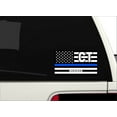 thumbnail image 3 of Meriden CT Connecticut New Haven County Thin Blue Line Stealthy USA Flag - Honoring Law Enforcement Officers Flags - Blue Lives Matter Euro Decal Bumper Sticker 3M Vinyl 3" x 5", 3 of 3