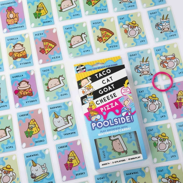 Taco Cat Goat Cheese Pizza Poolside Edition Waterproof Card Game