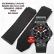 thumbnail image 3 of Extensible Correa Caucho Negro 25mm Grabado Lineas Para Hublot Fotos Reales Envio Inmediato, 3 of 8