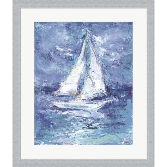 Great Art Now Perfect Sailing Day by Tracy Owen-Cullimore, Framed Wall Art, 18W x 21.25H