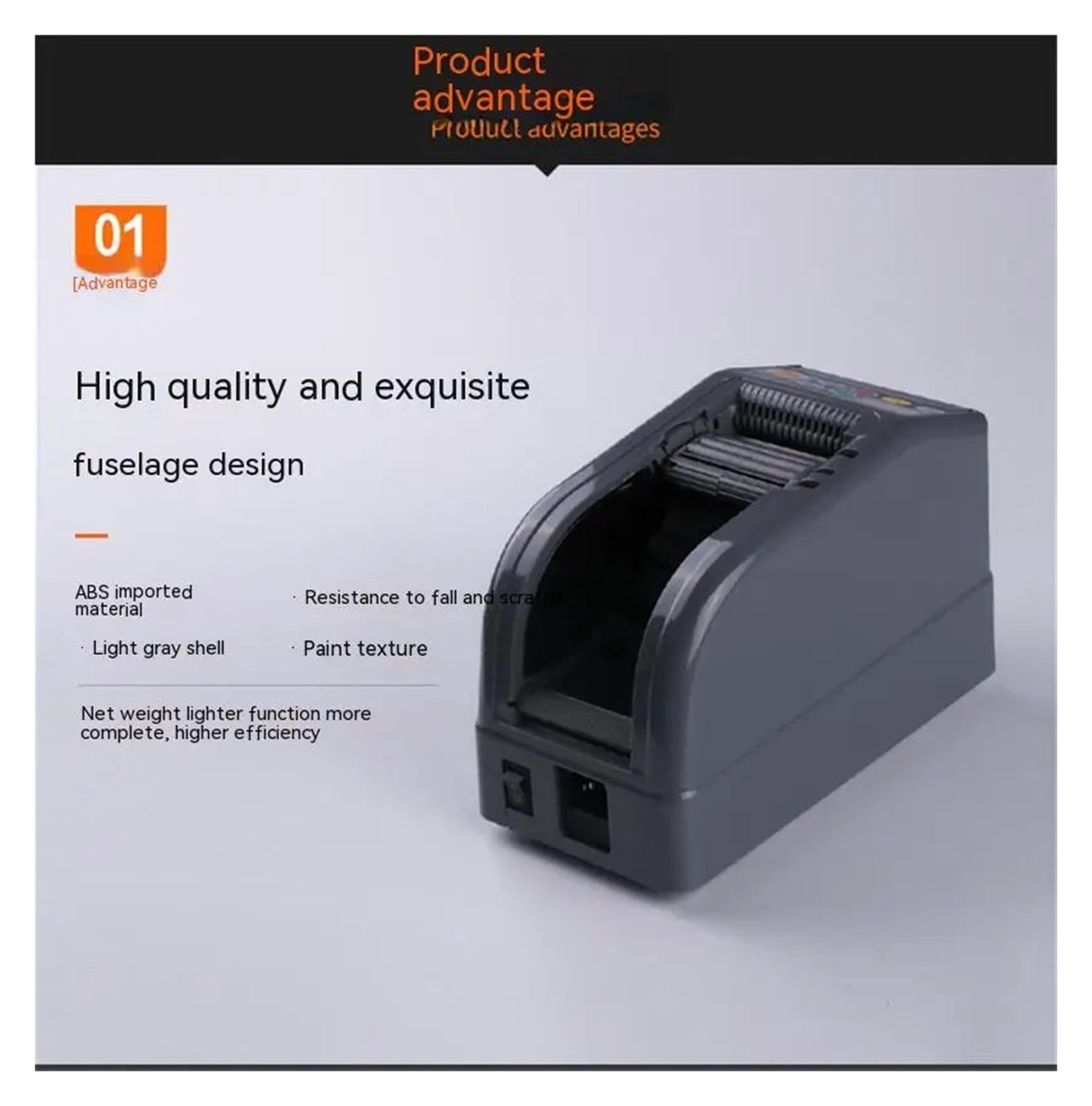 Automatic Electric Tape Dispenser, Adhesive Cutter Packaging Transparent Adhesive Paper Electrical Tape Cutting Machine ,Enhanced Safety