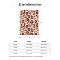 thumbnail image 4 of Throw Blanket for Couch Sofa and Bed, rock music Skull record Super Soft Plush Throw Blanket, Fuzzy Cuteness Comfy Warm Washable Flannel Blanket & Throws for All Season, 4 of 5