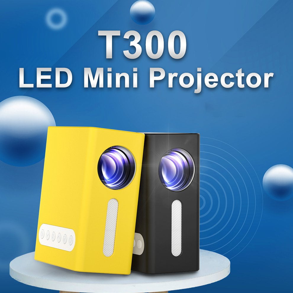 T300 Home Projector LED Mini Proyector portátil High Definition Home Entertainment Teatro Video Proyector T300 Home Projector LED Mini Proyector portátil High Definition Home Entertainment Teatro Video Proyector