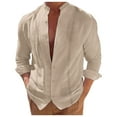 thumbnail image 1 of Chemise à Manches Longues pour Hommes Cardigan Décontracté de Vacances, 1 of 5