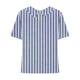 thumbnail image 4 of Fiudx Liquidación de Ahorros de Verano Camiseta Holgada Informal con Estampado para Mujer, Tops de Manga Corta con Cuello de Muñeca, Blusa Bonita y de Lino, 4 of 5