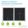 thumbnail image 3 of Ghent's 36" x 60" 2 Door Enclosed Rubber Bulletin Board in Black, 3 of 7