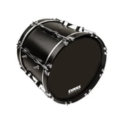 EVANS MX2 Black Marching Bass Drum Head Black 28 in.