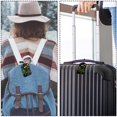 thumbnail image 5 of Square 2Pack PU Leather Plants under the Stars Cruise Luggage Tag with Privacy Cover and Name ID Tag for Travel Handbags Backpacks Luggage Tags, 5 of 6