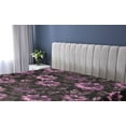 thumbnail image 5 of Ambesonne Dark Jungle Fitted Sheet, Botany Flowers Leaves, California King, Pale Fuchsia Dark Fuchsia, 5 of 5