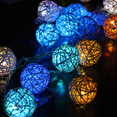 thumbnail image 5 of La secuencia hecha a mano de la rota enciende las luces de hadas con pilas para el balcón interior del jardín del patio al aire libre, 5 of 5