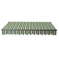 thumbnail image 4 of ALEKO 16' x 10' Motorized Retractable Black Frame Patio Awning, Multi Striped Green Color, 4 of 6
