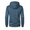 thumbnail image 5 of Hinvhai Men's Long Cardigan Hoodies Full-zip Fleece Lined Sweaters Knit Regular Fit Casual Sweater Hooded Coat wiht Pocket Blue XXL(XXL), 5 of 6