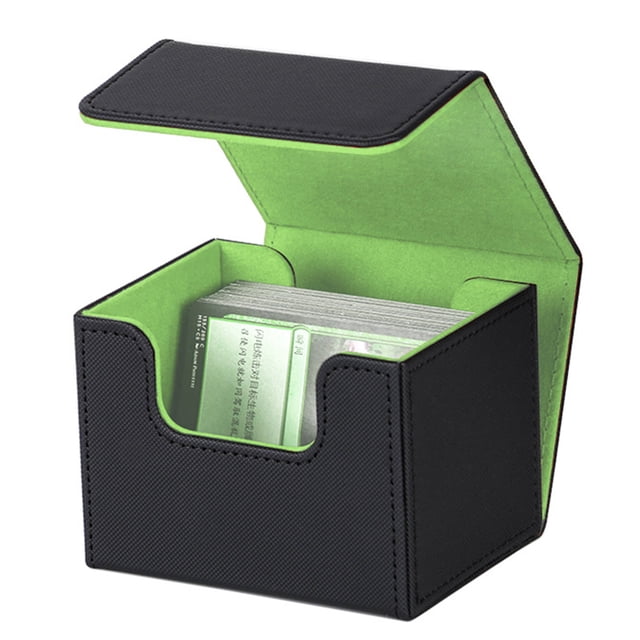 Tarjetas Recolección Juegos Caja Almacenamiento PU Cuero Tarjeta Intercambio La Mazo Contiene 100 Cartas para Béisbol TCG