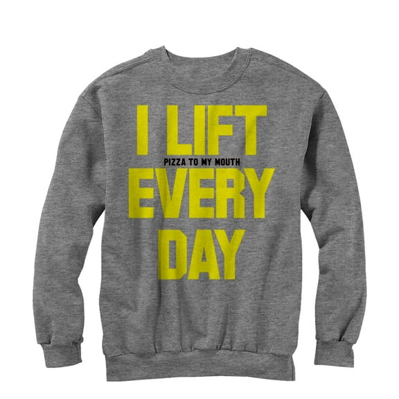 Women's CHIN UP Lift Pizza Every Day  Sweatshirt Athletic Heather Small