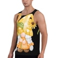 thumbnail image 2 of Logiee Sunflower Gnomes 3 Print Men's Workout Tank Top,Quick Dry Workout Tank Top,Gym Muscle Tee,Fitness Bodybuilding Sleeveless T Shirt-X-Large, 2 of 7