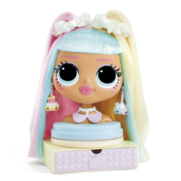 LOL Surprise OMG Styling Doll Head Candylicious with 30 Surprises Girls
